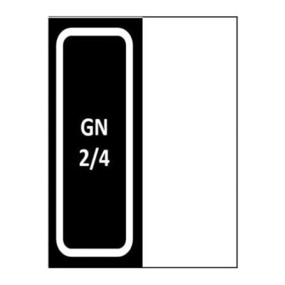 Gastro posuda melamin GN 2/4 Black